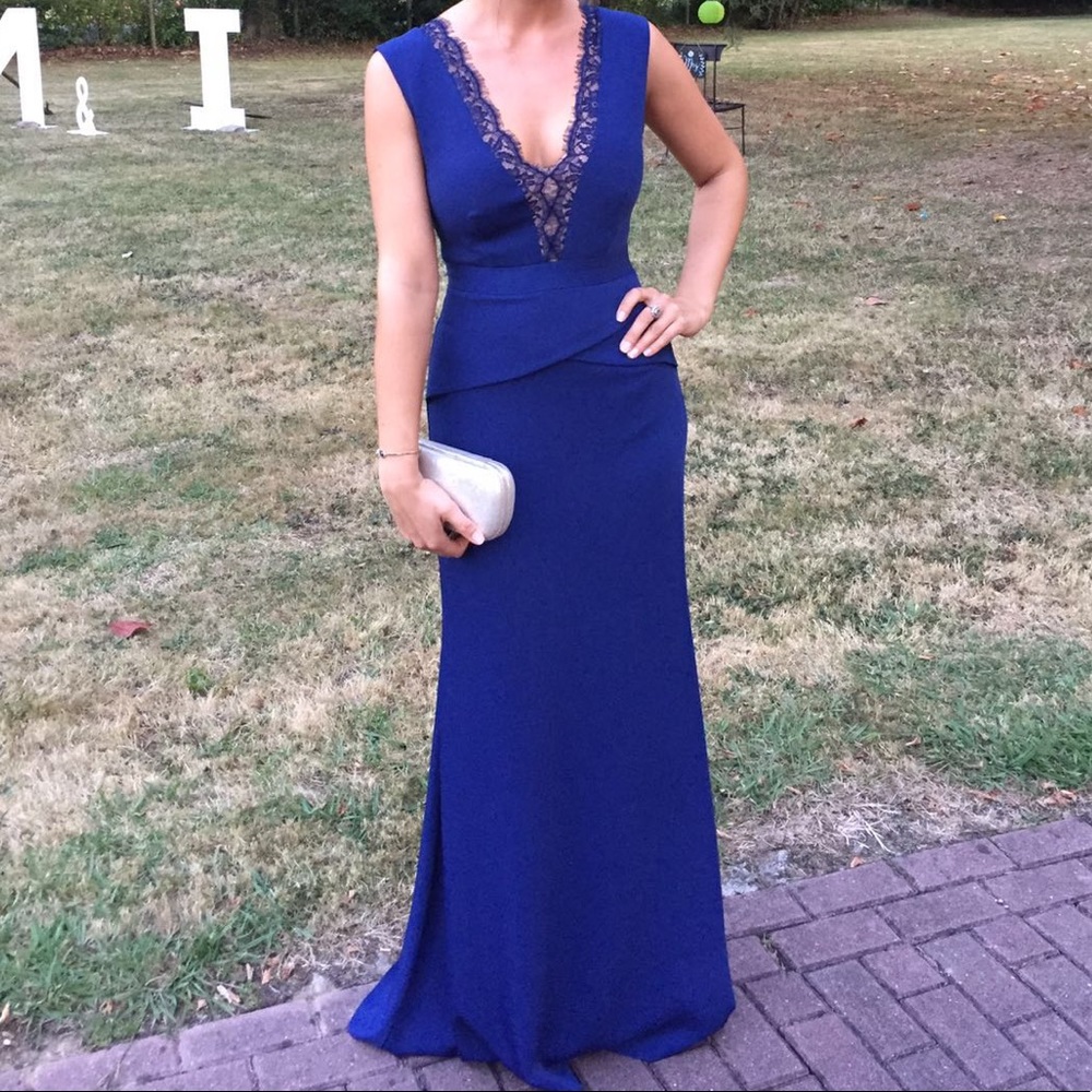 Blue wedding guest dress